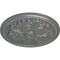Ekena Millwork Swindon Ceiling Medallion (Fits Canopies up to 2 7/8"), Hand-Painted Silver, 16 7/8"OD x 1 1/2"P CM16SWSLS - alternate 3